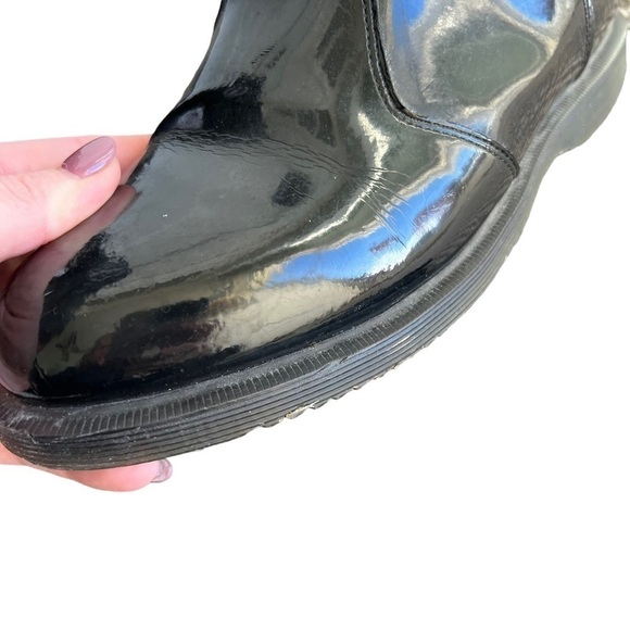Dr. Martens - Faun Black Patent Leather Slip On Chelsea Boot Sz 9 - Picture 10 of 14